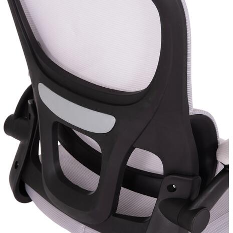 ΚΑΡΕΚΛΑ ΓΡΑΦΕΙΟΥ BASTON HM18236.02 ΓΚΡΙ MESH & ΜΑΥΡΟ PP ΣΚΕΛΕΤΟΣ 64x60x127Υεκ.