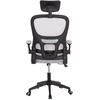 ΚΑΡΕΚΛΑ ΓΡΑΦΕΙΟΥ BASTON HM18236.02 ΓΚΡΙ MESH & ΜΑΥΡΟ PP ΣΚΕΛΕΤΟΣ 64x60x127Υεκ.