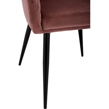 ΠΟΛΥΘΡΟΝΑΚΙ CHARLES HM8522.02 ΜΕ ΒΕΛΟΥΔΟ ΣΑΠΙΟ ΜΗΛΟ 52x60x89Υ εκ. (σετ 2 τεμαχίων) (Σάπιο Μήλο)