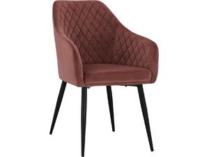 ΠΟΛΥΘΡΟΝΑΚΙ CHARLES HM8522.02 ΜΕ ΒΕΛΟΥΔΟ ΣΑΠΙΟ ΜΗΛΟ 52x60x89Υ εκ. (σετ 2 τεμαχίων) (Σάπιο Μήλο)