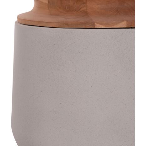 ΔΙΑΚΟΣΜΗΤΙΚΟ ΒΑΖΟ ΔΑΠΕΔΟΥ LINTER HM4662.03L FIBER CEMENT ΓΚΡΙ--ΞΥΛΟ ΤΕΑΚ Φ41x47Υ