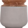 ΔΙΑΚΟΣΜΗΤΙΚΟ ΒΑΖΟ ΔΑΠΕΔΟΥ LINTER HM4662.03L FIBER CEMENT ΓΚΡΙ--ΞΥΛΟ ΤΕΑΚ Φ41x47Υ