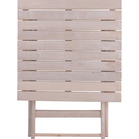 ΤΡΑΠΕΖΙ ΣΚΗΝΟΘΕΤΗ ΛΗΜΝΟΣ 70Χ70 CHALK FINISH ΛΕΥΚΟ ΕΜΠΟΤΙΣΜΟΥ HM5648.03