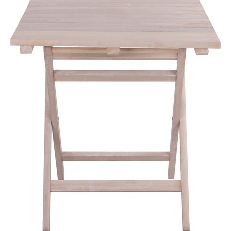 ΤΡΑΠΕΖΙ ΣΚΗΝΟΘΕΤΗ ΛΗΜΝΟΣ 70Χ70 CHALK FINISH ΛΕΥΚΟ ΕΜΠΟΤΙΣΜΟΥ HM5648.03