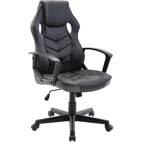 BF7700 Gaming Πολυθρόνα Mesh, Pu Μαύρο - Γκρι (ΕΟ599,3)