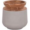 ΔΙΑΚΟΣΜΗΤΙΚΟ ΒΑΖΟ ΔΑΠΕΔΟΥ LINTER HM4662.03L FIBER CEMENT ΓΚΡΙ--ΞΥΛΟ ΤΕΑΚ Φ41x47Υ