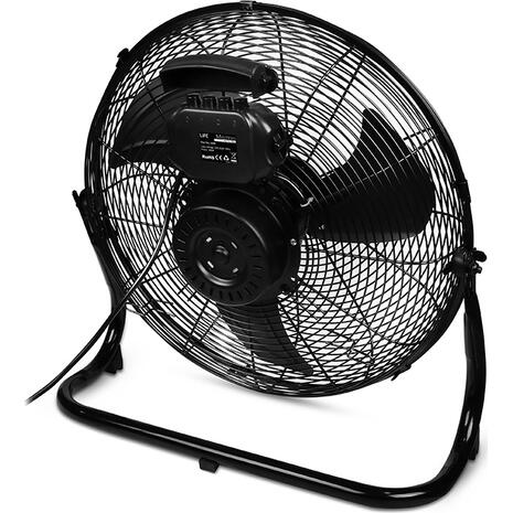 Επιδαπέδιος ανεμιστήρας, 100W Life Meltemi Mystery Black