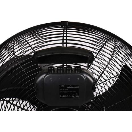 Επιδαπέδιος ανεμιστήρας, 100W Life Meltemi Mystery Black