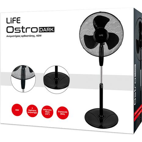 Ανεμιστήρας Life Ostro Dark 16''