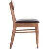 KΑΡΕΚΛΑ ΤΡΑΠΕΖΑΡΙΑΣ SEKOR HM9945.03 ΚΑΡΥΔΙ RUBBERWOOD-ΜΑΥΡΟ PU 51x48x79Υεκ