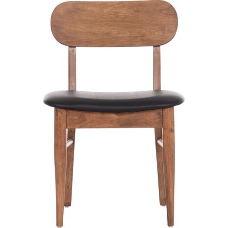 KΑΡΕΚΛΑ ΤΡΑΠΕΖΑΡΙΑΣ SEKOR HM9945.03 ΚΑΡΥΔΙ RUBBERWOOD-ΜΑΥΡΟ PU 51x48x79Υεκ