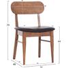 KΑΡΕΚΛΑ ΤΡΑΠΕΖΑΡΙΑΣ SEKOR HM9945.03 ΚΑΡΥΔΙ RUBBERWOOD-ΜΑΥΡΟ PU 51x48x79Υεκ