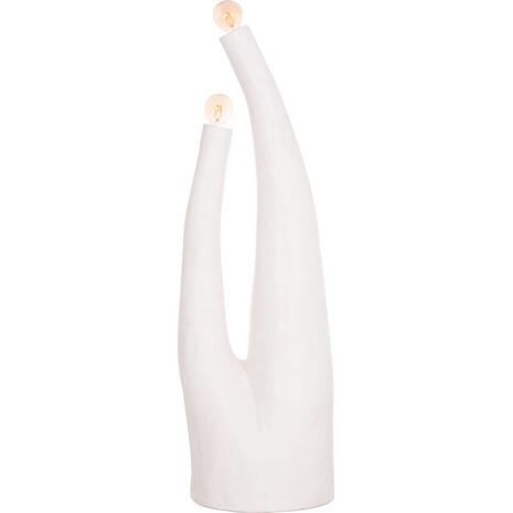 ΔΙΑΚΟΣΜΗΤΙΚΟ ΦΩΤΙΣΤΙΚΟ ΔΑΠΕΔΟΥ TUSKEN HM4702.02 FIBER CEMENT-ΛΕΥΚΟ 50x43x145Υεκ