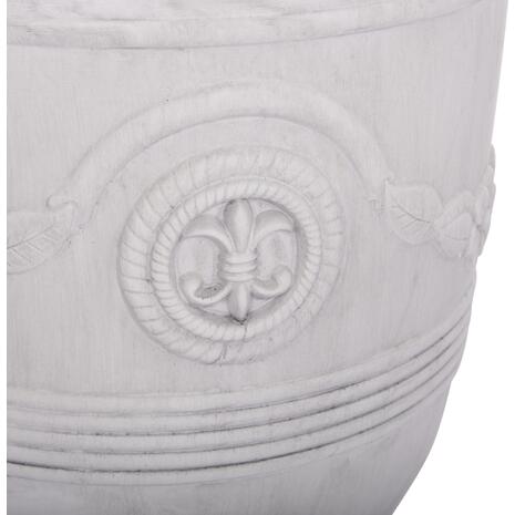 ΣΕΤ 3ΤΜΧ ΓΛΑΣΤΡΕΣ ΜΕ ΑΝΑΓΛΥΦΟ GARDENER HM4729 FIBERCLAY-ΣΕ ΥΠΟΛΕΥΚΟ Φ58x72.5Υεκ
