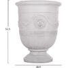 ΣΕΤ 3ΤΜΧ ΓΛΑΣΤΡΕΣ ΜΕ ΑΝΑΓΛΥΦΟ GARDENER HM4729 FIBERCLAY-ΣΕ ΥΠΟΛΕΥΚΟ Φ58x72.5Υεκ
