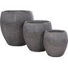 ΣΕΤ 3ΤΜΧ ΓΛΑΣΤΡΕΣ ΣΕΙΡΑ GARDENER HM4725 FIBERCLAY-ΣΕ ΣΚΟΥΡΟ CEMENT ΧΡΩΜΑ Φ55x54Υεκ
