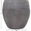 ΣΕΤ 3ΤΜΧ ΓΛΑΣΤΡΕΣ ΣΕΙΡΑ GARDENER HM4725 FIBERCLAY-ΣΕ ΣΚΟΥΡΟ CEMENT ΧΡΩΜΑ Φ55x54Υεκ