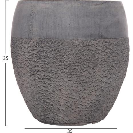 ΣΕΤ 3ΤΜΧ ΓΛΑΣΤΡΕΣ ΣΕΙΡΑ GARDENER HM4725 FIBERCLAY-ΣΕ ΣΚΟΥΡΟ CEMENT ΧΡΩΜΑ Φ55x54Υεκ