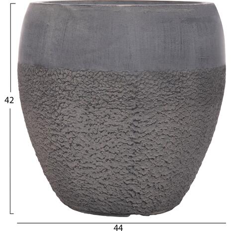 ΣΕΤ 3ΤΜΧ ΓΛΑΣΤΡΕΣ ΣΕΙΡΑ GARDENER HM4725 FIBERCLAY-ΣΕ ΣΚΟΥΡΟ CEMENT ΧΡΩΜΑ Φ55x54Υεκ