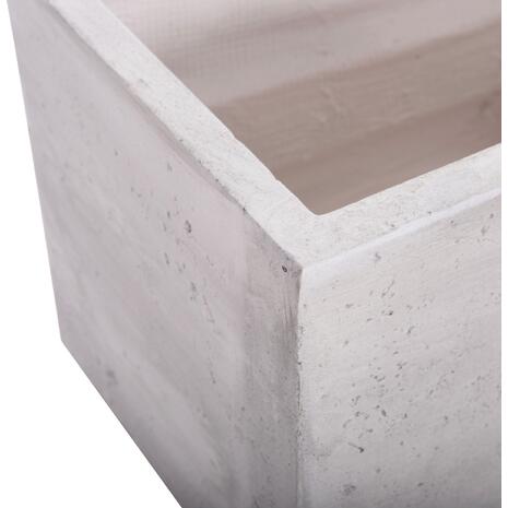 ΣΕΤ 3ΤΜΧ ΓΛΑΣΤΡΕΣ ΟΡΘΟΓΩΝΙΕΣ GARDENER HM4723 FIBERCLAY ΓΚΡΙ CEMENT 81x30x30Υεκ.