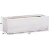 ΣΕΤ 3ΤΜΧ ΓΛΑΣΤΡΕΣ ΟΡΘΟΓΩΝΙΕΣ GARDENER HM4723 FIBERCLAY ΓΚΡΙ CEMENT 81x30x30Υεκ.