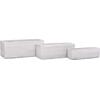 ΣΕΤ 3ΤΜΧ ΓΛΑΣΤΡΕΣ ΟΡΘΟΓΩΝΙΕΣ GARDENER HM4723 FIBERCLAY ΓΚΡΙ CEMENT 81x30x30Υεκ.