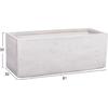 ΣΕΤ 3ΤΜΧ ΓΛΑΣΤΡΕΣ ΟΡΘΟΓΩΝΙΕΣ GARDENER HM4723 FIBERCLAY ΓΚΡΙ CEMENT 81x30x30Υεκ.