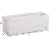 ΣΕΤ 3ΤΜΧ ΓΛΑΣΤΡΕΣ ΟΡΘΟΓΩΝΙΕΣ GARDENER HM4723 FIBERCLAY ΓΚΡΙ CEMENT 81x30x30Υεκ.