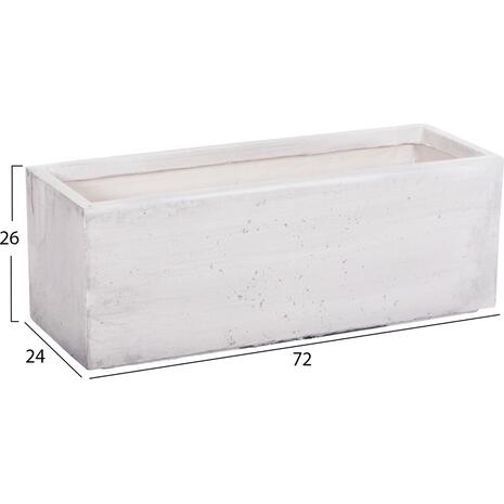 ΣΕΤ 3ΤΜΧ ΓΛΑΣΤΡΕΣ ΟΡΘΟΓΩΝΙΕΣ GARDENER HM4723 FIBERCLAY ΓΚΡΙ CEMENT 81x30x30Υεκ.