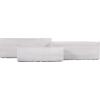 ΣΕΤ 3ΤΜΧ ΓΛΑΣΤΡΕΣ ΟΡΘΟΓΩΝΙΕΣ GARDENER HM4723 FIBERCLAY ΓΚΡΙ CEMENT 81x30x30Υεκ.