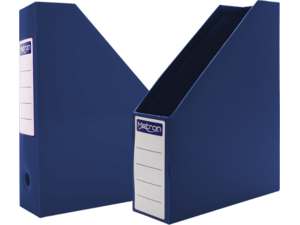 Θήκη περιοδικών Metron κοφτή πλαστική 25x33x8cm Μπλε (Μπλε)