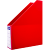Θήκη περιοδικών Metron κοφτή πλαστική 25x33x8cm Κόκκινη (Κόκκινο)