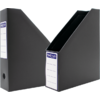 Θήκη περιοδικών Metron κοφτή πλαστική 25x33x8cm Γκρι (Γκρι)