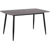 ΤΡΑΠΕΖΙ RAVEN HM18149.02 ΚΕΡΑΜΙΚΟ TOP ΜΕ ΟΨΗ ΜΑΥΡΟ ΜΑΡΜΑΡΟ 140x80x74Υεκ.