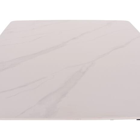 ΤΡΑΠΕΖΙ RAVEN HM18150.01 ΚΕΡΑΜΙΚΟ TOP ΜΕ ΟΨΗ ΛΕΥΚΟ ΜΑΡΜΑΡΟ 160x80x74Υεκ.