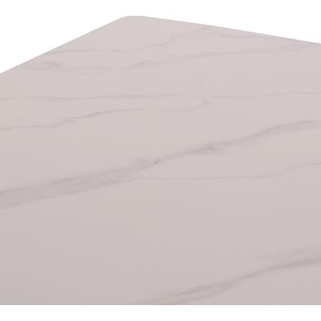 ΤΡΑΠΕΖΙ RAVEN HM18150.01 ΚΕΡΑΜΙΚΟ TOP ΜΕ ΟΨΗ ΛΕΥΚΟ ΜΑΡΜΑΡΟ 160x80x74Υεκ.