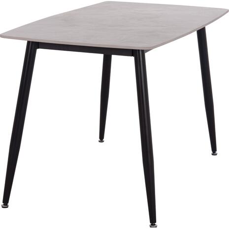 ΤΡΑΠΕΖΙ RAVEN HM9854.13 ΚΕΡΑΜΙΚΟ TOP ΓΚΡΙ ΜΑΡΜΑΡΟ-ΜΑΥΡΟ ΜΕΤΑΛΛΟ 120x70x73Υεκ.
