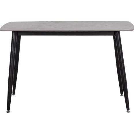 ΤΡΑΠΕΖΙ RAVEN HM9854.13 ΚΕΡΑΜΙΚΟ TOP ΓΚΡΙ ΜΑΡΜΑΡΟ-ΜΑΥΡΟ ΜΕΤΑΛΛΟ 120x70x73Υεκ.