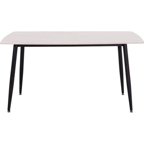 ΤΡΑΠΕΖΙ RAVEN HM18149.01 ΚΕΡΑΜΙΚΟ TOP ΜΕ ΟΨΗ ΛΕΥΚΟ ΜΑΡΜΑΡΟ 140x80x74Υεκ.