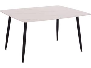 ΤΡΑΠΕΖΙ RAVEN HM18149.01 ΚΕΡΑΜΙΚΟ TOP ΜΕ ΟΨΗ ΛΕΥΚΟ ΜΑΡΜΑΡΟ 140x80x74Υεκ.