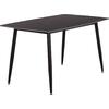 ΤΡΑΠΕΖΙ RAVEN HM18149.02 ΚΕΡΑΜΙΚΟ TOP ΜΕ ΟΨΗ ΜΑΥΡΟ ΜΑΡΜΑΡΟ 140x80x74Υεκ.