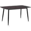 ΤΡΑΠΕΖΙ RAVEN HM18149.02 ΚΕΡΑΜΙΚΟ TOP ΜΕ ΟΨΗ ΜΑΥΡΟ ΜΑΡΜΑΡΟ 140x80x74Υεκ.