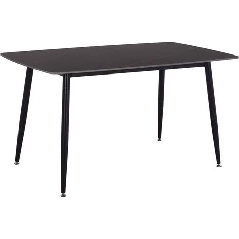 ΤΡΑΠΕΖΙ RAVEN HM18149.02 ΚΕΡΑΜΙΚΟ TOP ΜΕ ΟΨΗ ΜΑΥΡΟ ΜΑΡΜΑΡΟ 140x80x74Υεκ.