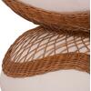 ΤΡΑΠΕΖΙ ΣΑΛΟΝΙΟΥ ANNA HM18157.02 FIBER CEMENT ΛΕΥΚΟ-ΦΥΣΙΚΟ RATTAN--Φ92x44.5Υεκ
