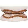 ΤΡΑΠΕΖΙ ΣΑΛΟΝΙΟΥ ANNA HM18157.02 FIBER CEMENT ΛΕΥΚΟ-ΦΥΣΙΚΟ RATTAN--Φ92x44.5Υεκ