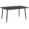 ΤΡΑΠΕΖΙ RAVEN HM18150.02 ΚΕΡΑΜΙΚΟ TOP ΜΕ ΟΨΗ ΜΑΥΡΟ ΜΑΡΜΑΡΟ 160x80x74Υεκ.
