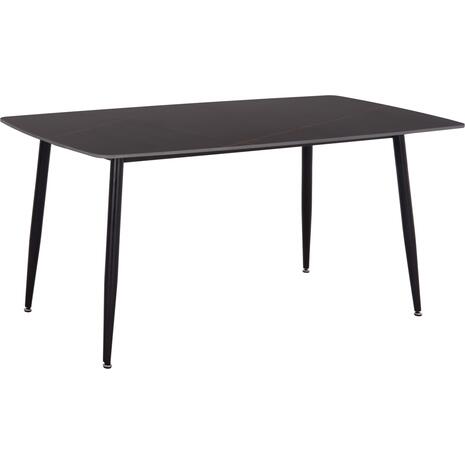 ΤΡΑΠΕΖΙ RAVEN HM18150.02 ΚΕΡΑΜΙΚΟ TOP ΜΕ ΟΨΗ ΜΑΥΡΟ ΜΑΡΜΑΡΟ 160x80x74Υεκ.