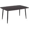 ΤΡΑΠΕΖΙ RAVEN HM18150.02 ΚΕΡΑΜΙΚΟ TOP ΜΕ ΟΨΗ ΜΑΥΡΟ ΜΑΡΜΑΡΟ 160x80x74Υεκ.