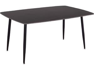 ΤΡΑΠΕΖΙ RAVEN HM18150.02 ΚΕΡΑΜΙΚΟ TOP ΜΕ ΟΨΗ ΜΑΥΡΟ ΜΑΡΜΑΡΟ 160x80x74Υεκ.