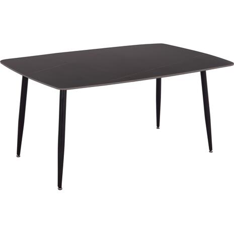 ΤΡΑΠΕΖΙ RAVEN HM18150.02 ΚΕΡΑΜΙΚΟ TOP ΜΕ ΟΨΗ ΜΑΥΡΟ ΜΑΡΜΑΡΟ 160x80x74Υεκ.